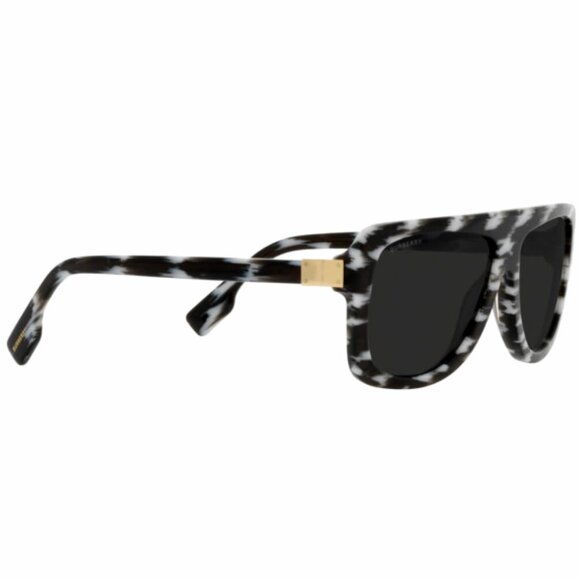 Burberry Joan Black and White Frame Dark Lens Sunglasses OBE4362 - Picture 2 of 8